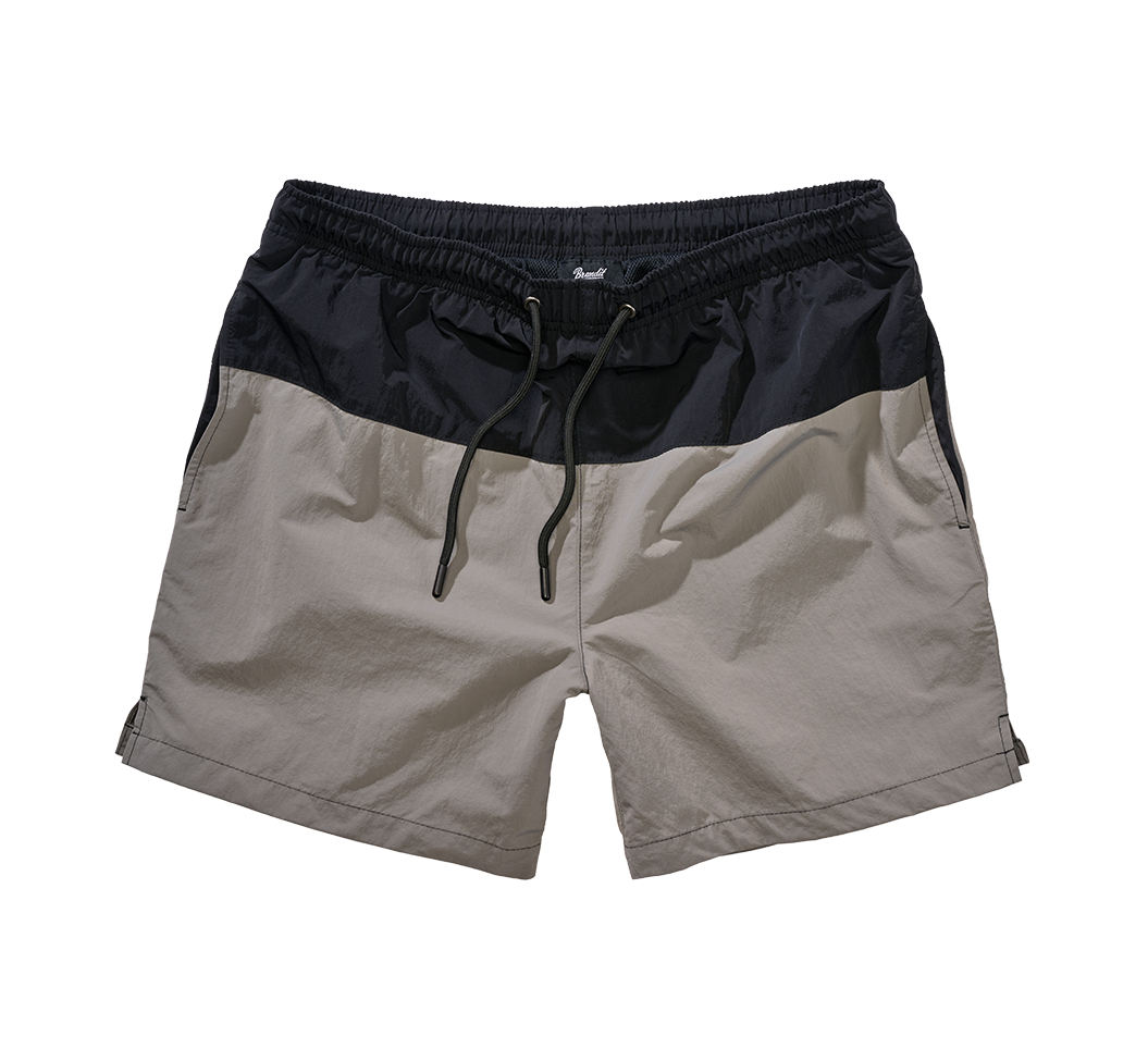 Short de Baie Basic Black Grey Brandit - Uscare Rapida