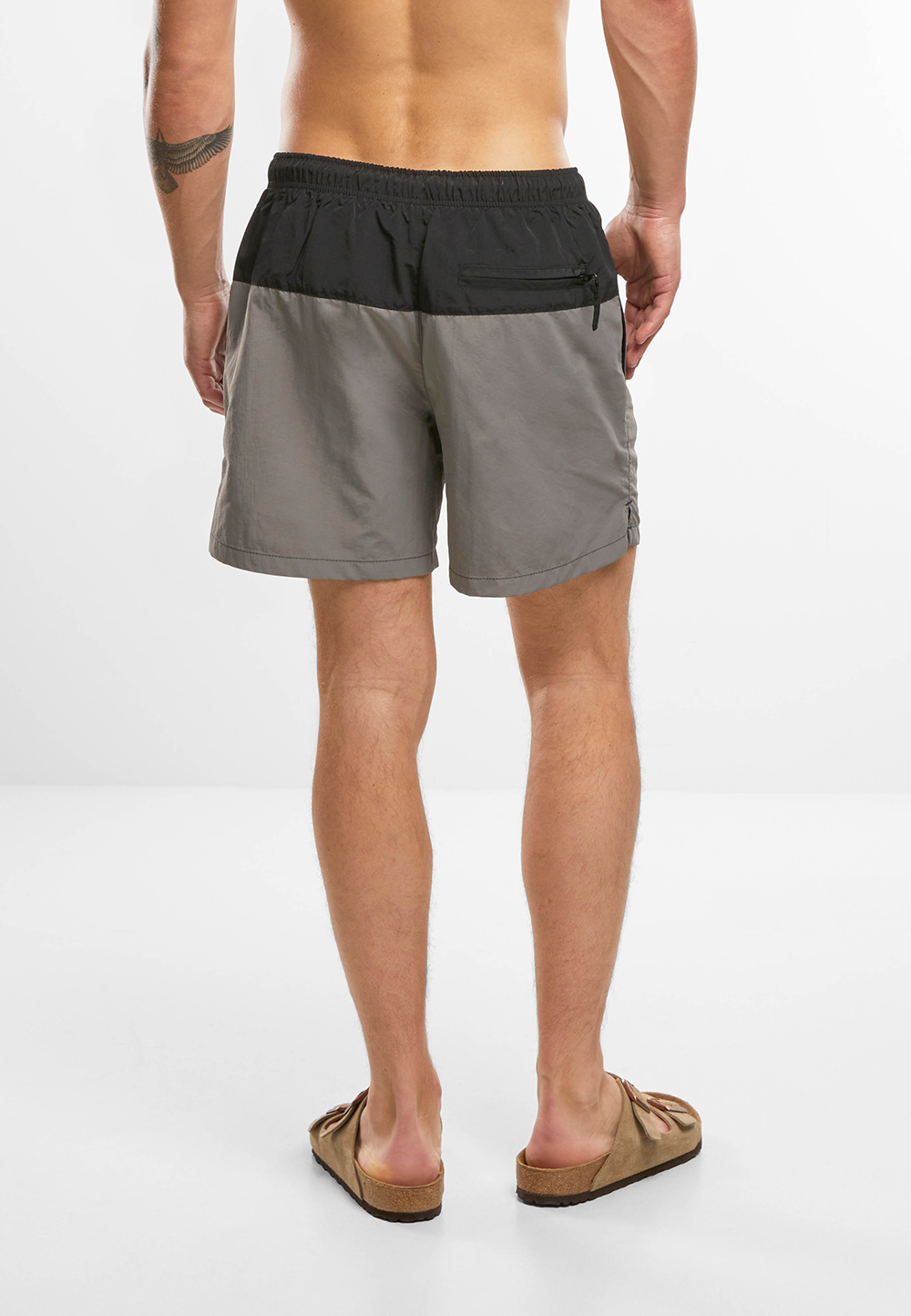 Short de Baie Basic Black Grey Brandit - Uscare Rapida