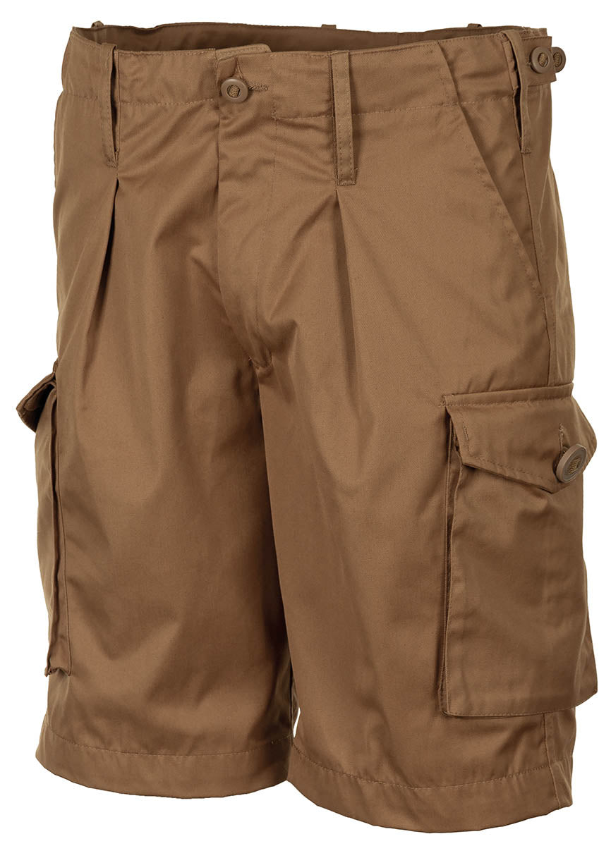 Shorts Combat Bermuda Coyote MFH - Buzunare Cargo, Talie Ajustabilă