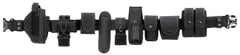 Sistem Centură Tactică "Security" Negru MFH - 12 Piese, Nylon 1000D