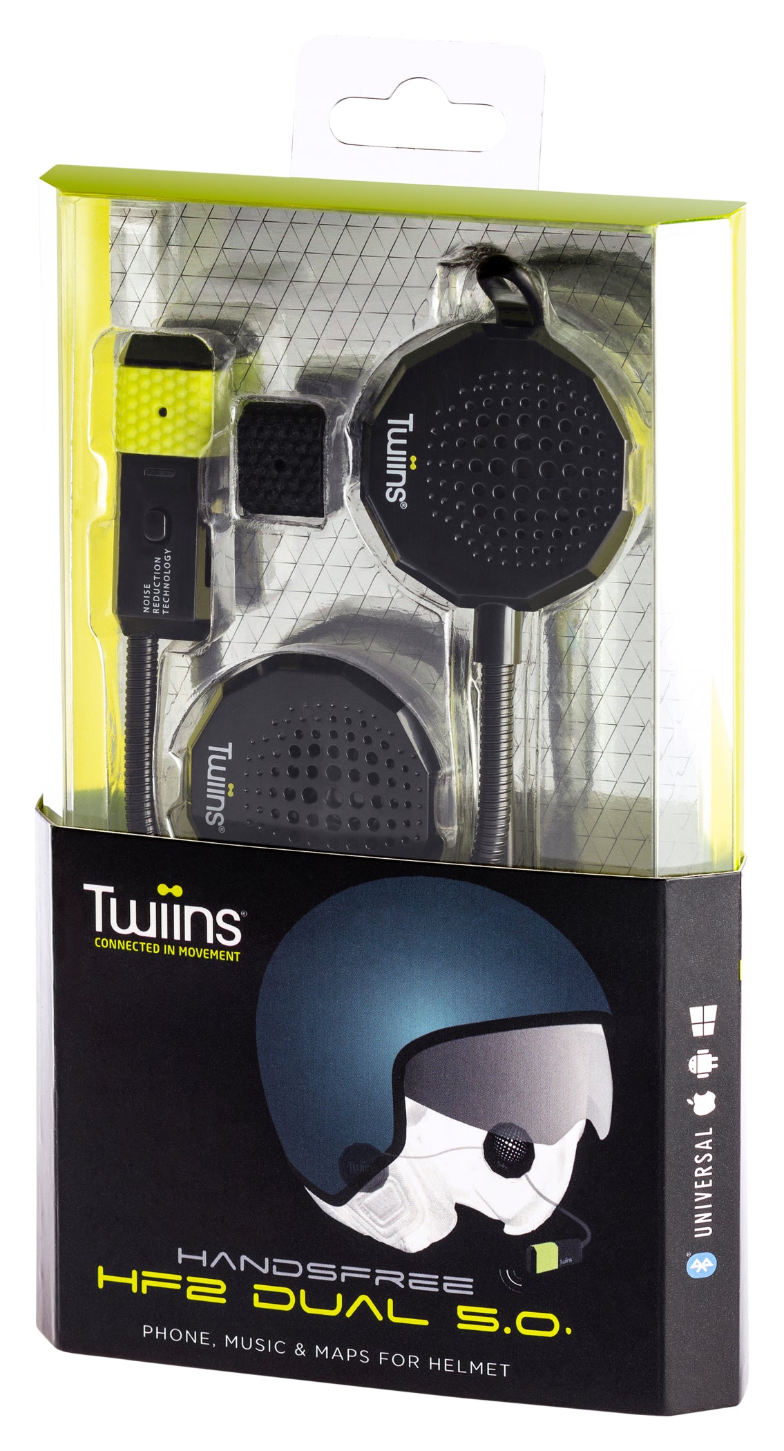 Sistem Comunicare Moto HF2 Dual 5.0 Twiins - Bluetooth, HQ Sound