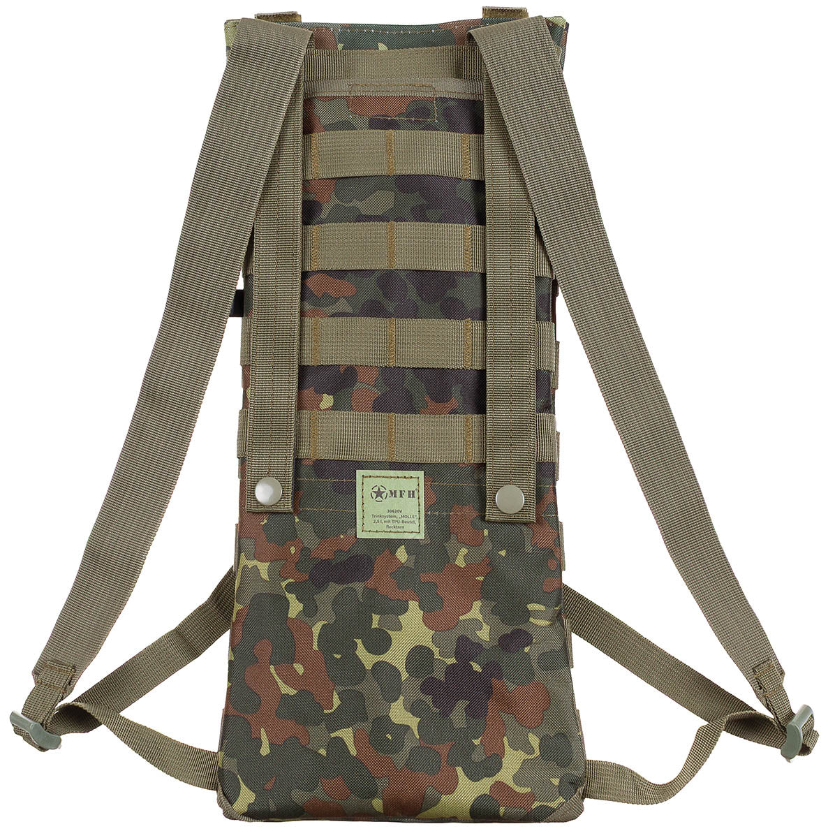 Sistem de hidratare MOLLE 2,5L Flecktarn MFH - Bretele ajustabile, MOLLE