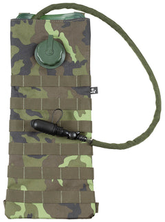 Sistem de hidratare MOLLE 2,5L M 95 CZ camo MFH - Bretele ajustabile, Compatibil MOLLE