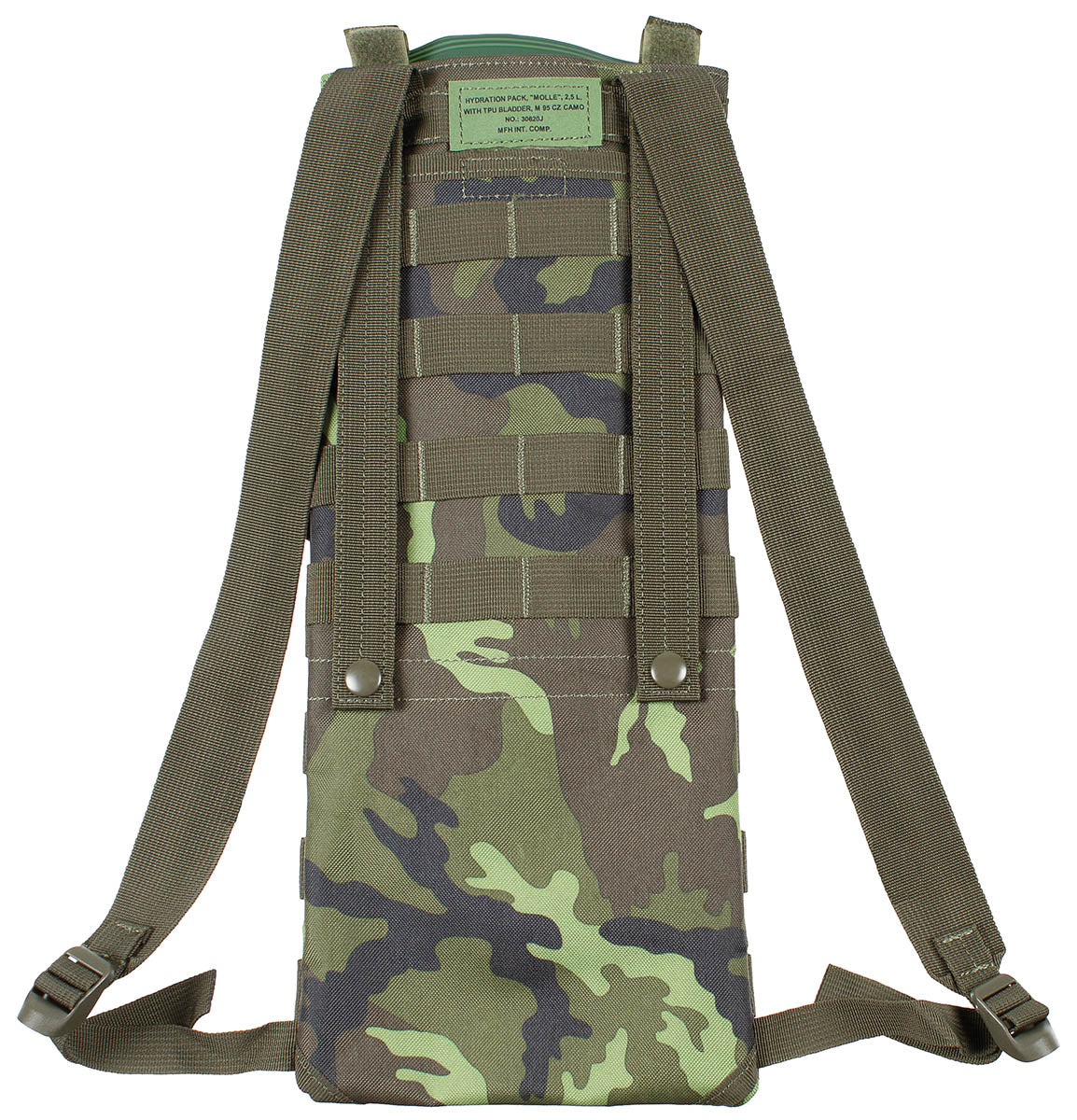 Sistem de hidratare MOLLE 2,5L M 95 CZ camo MFH - Bretele ajustabile, Compatibil MOLLE