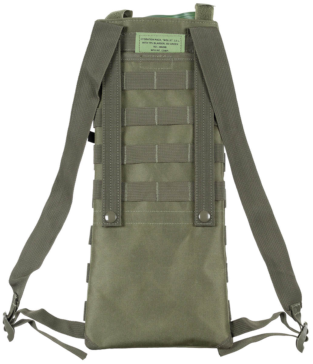 Sistem de hidratare MOLLE 2.5L Oliv MFH - Bretele Ajustabile, Rezervor TPU