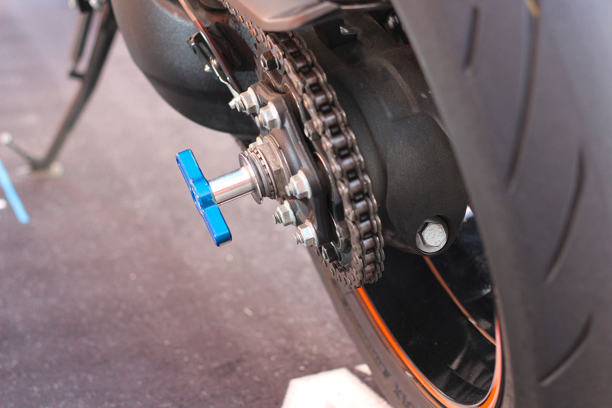 Sistem de Transport Moto AXfix – Arbori din Oțel, Conuri Cromate Dur - poza 3