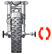 Sistem de Transport Moto AXfix – Arbori din Oțel, Conuri Cromate Dur - poza 6