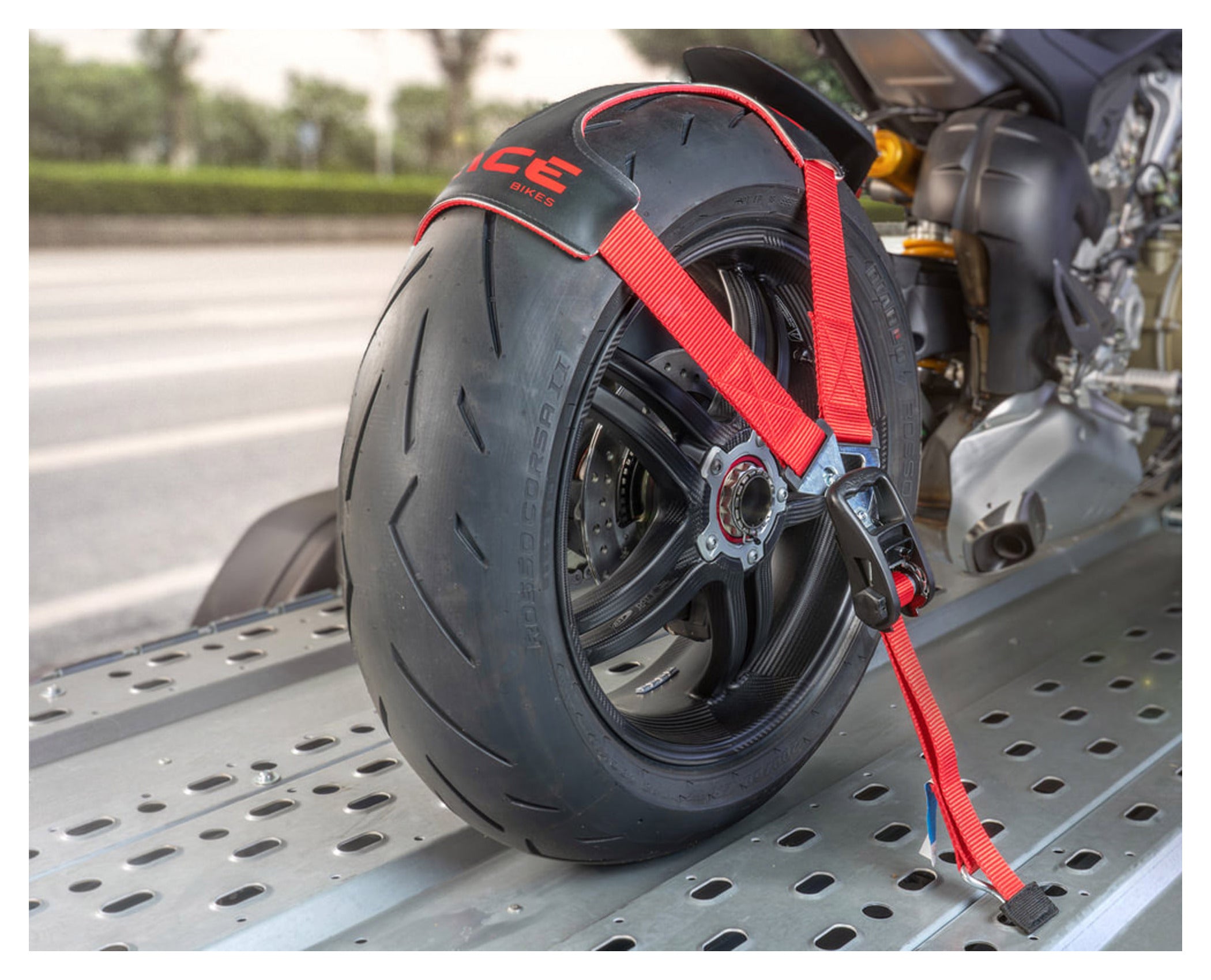 Sistem Fixare Roată TyreFix Pro Acebikes - Transport Sigur Moto