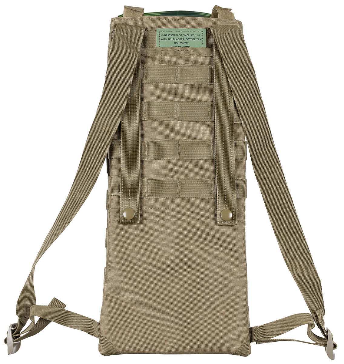 Sistem hidratare MFH MOLLE 2,5L Coyote - Rezervor TPU, Bretele ajustabile