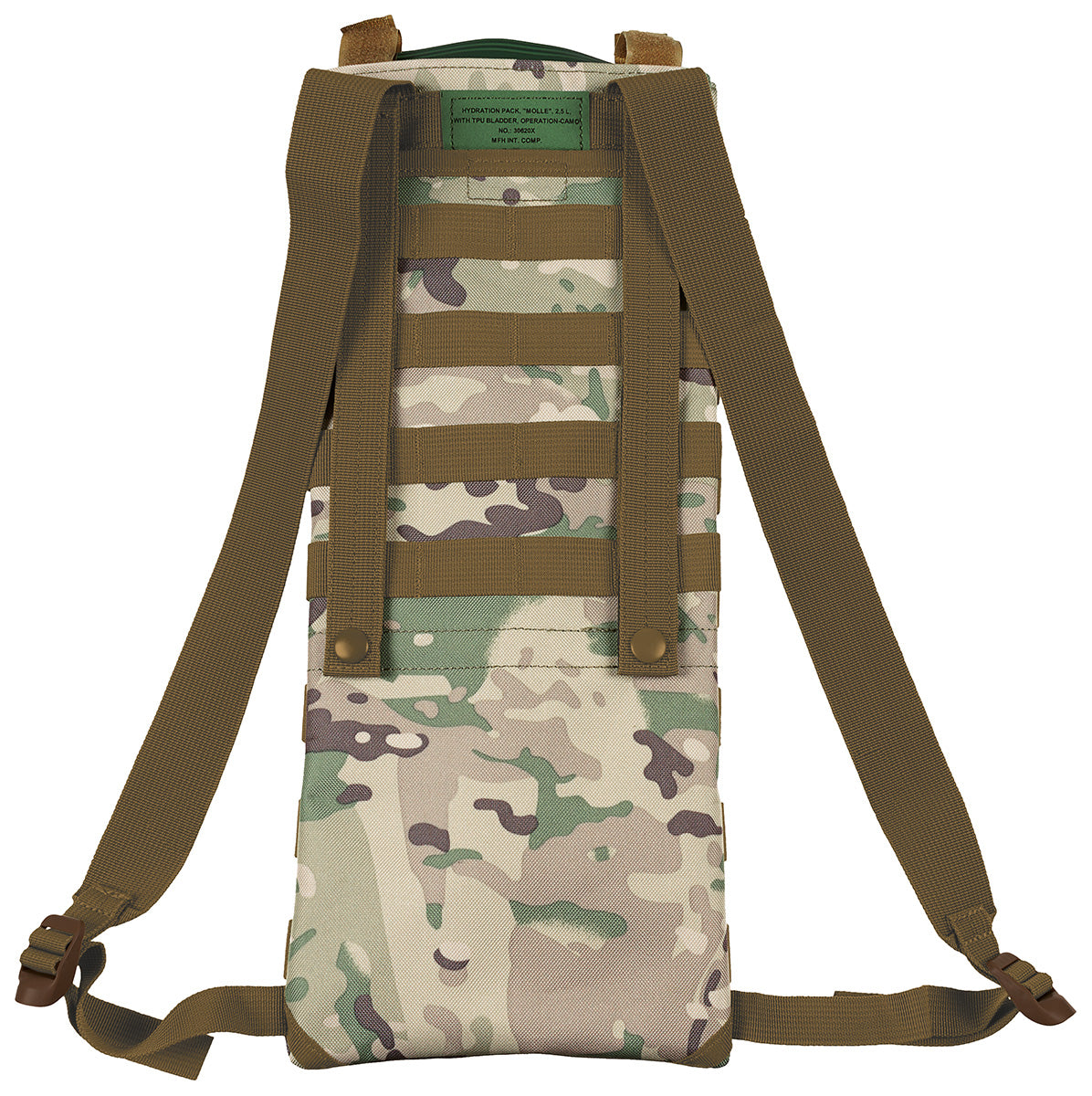 Sistem Hidratare MOLLE 2.5L Operation Camo MFH - Volum 2.5L, Bretele Ajustabile