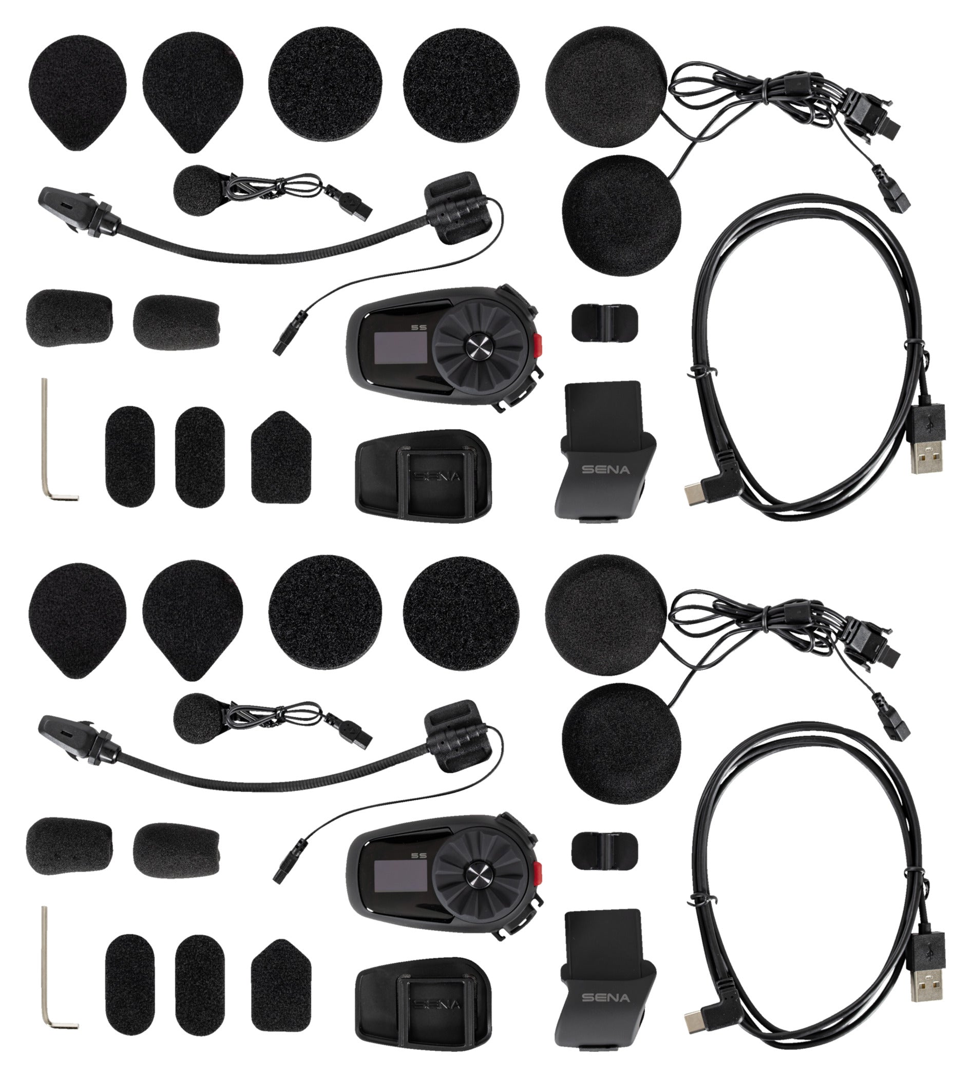 Sistem Intercom 5S Dual Pack Sena - Comunicare HD, Bluetooth 5