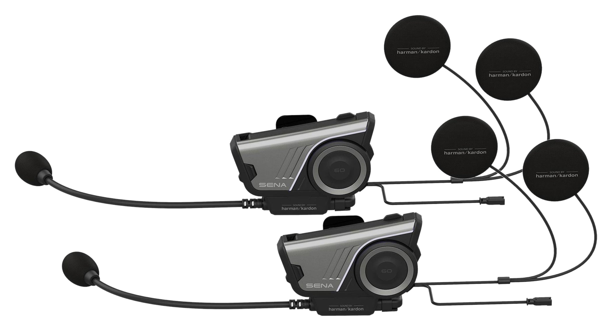 Sistem Intercom 60S Dual Pack Sena - Mesh 3.0, Harman Kardon