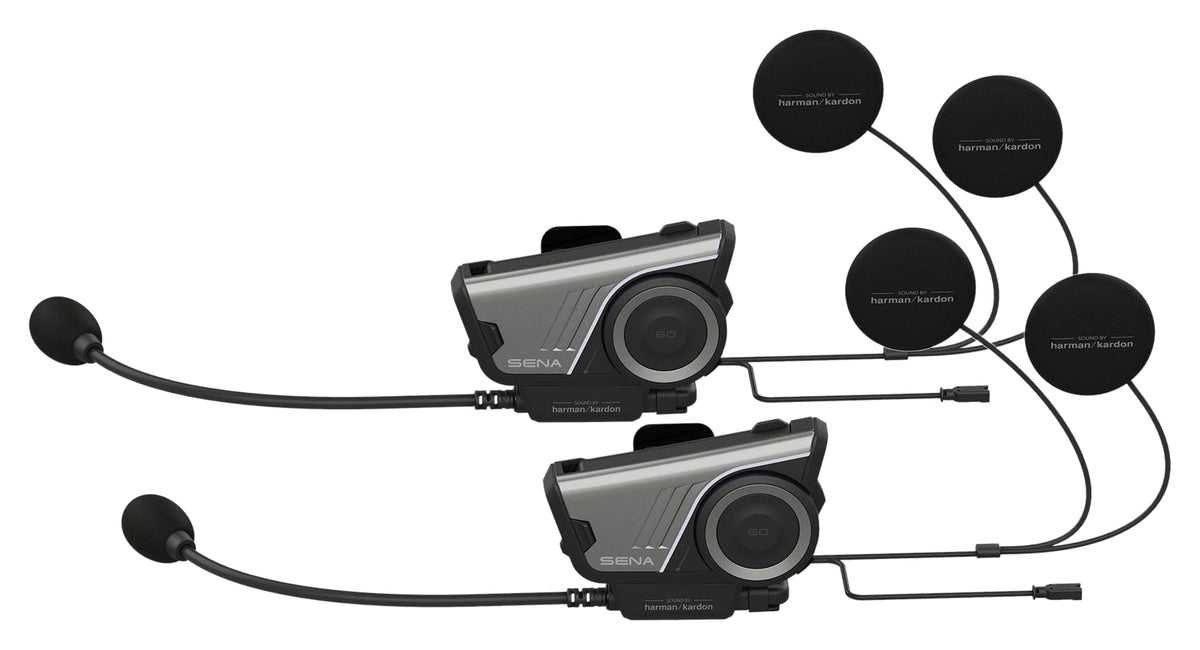 Sistem Intercom 60S Dual Pack Sena - Mesh 3.0, Harman Kardon