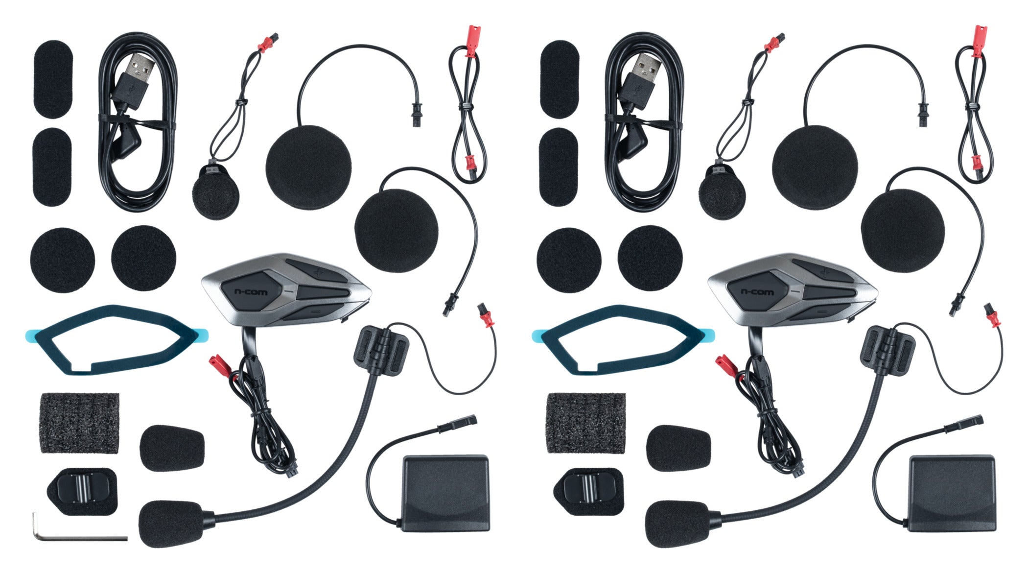 Sistem Intercom Mesh Twin Pack N-Com - Comunicare Grup Nelimitată