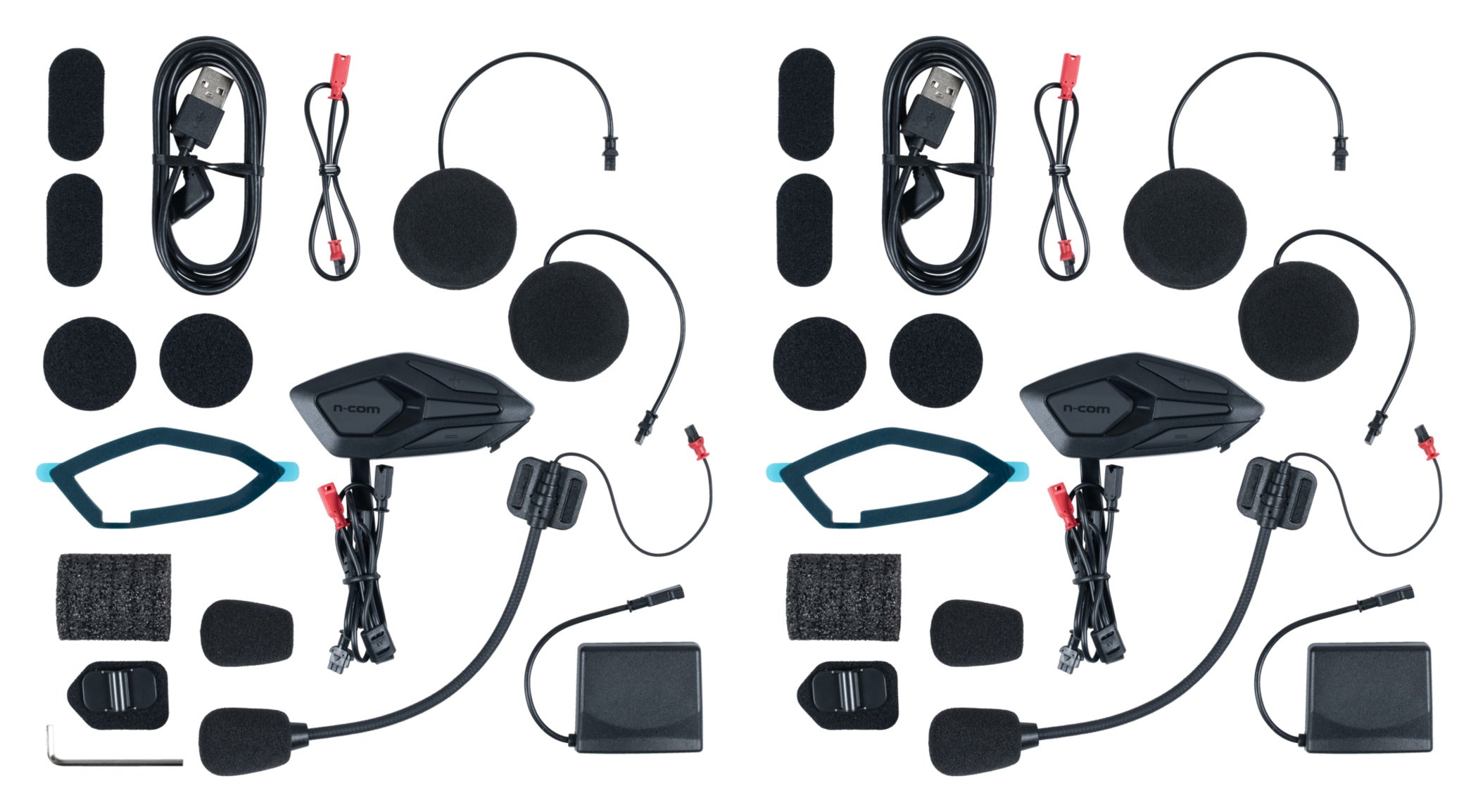 Sistem Intercom Moto N-Com Bluetooth+ Twin Pack - Comunicare 4 Persoane