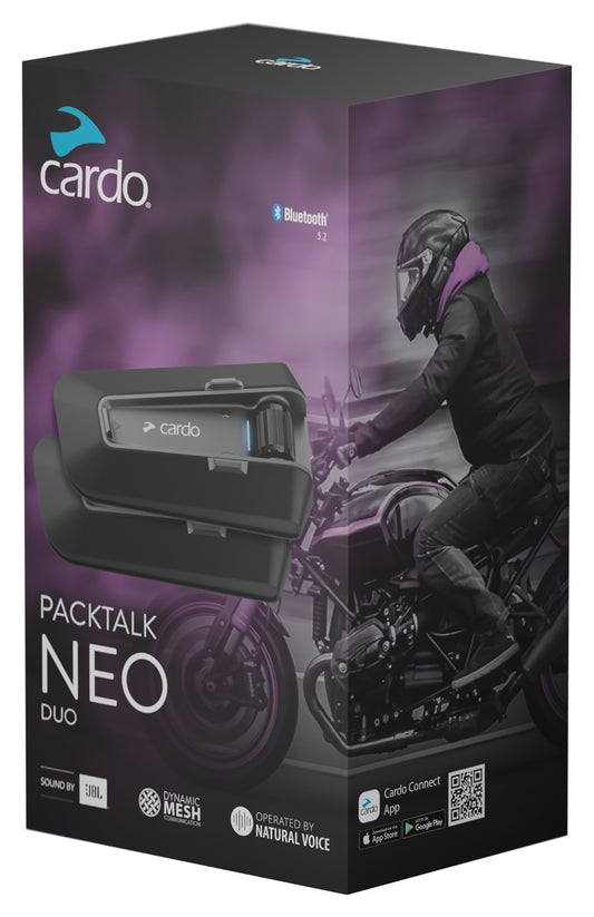 Sistem Intercom Moto Packtalk Neo Duo Cardo - DMC Gen 2, JBL