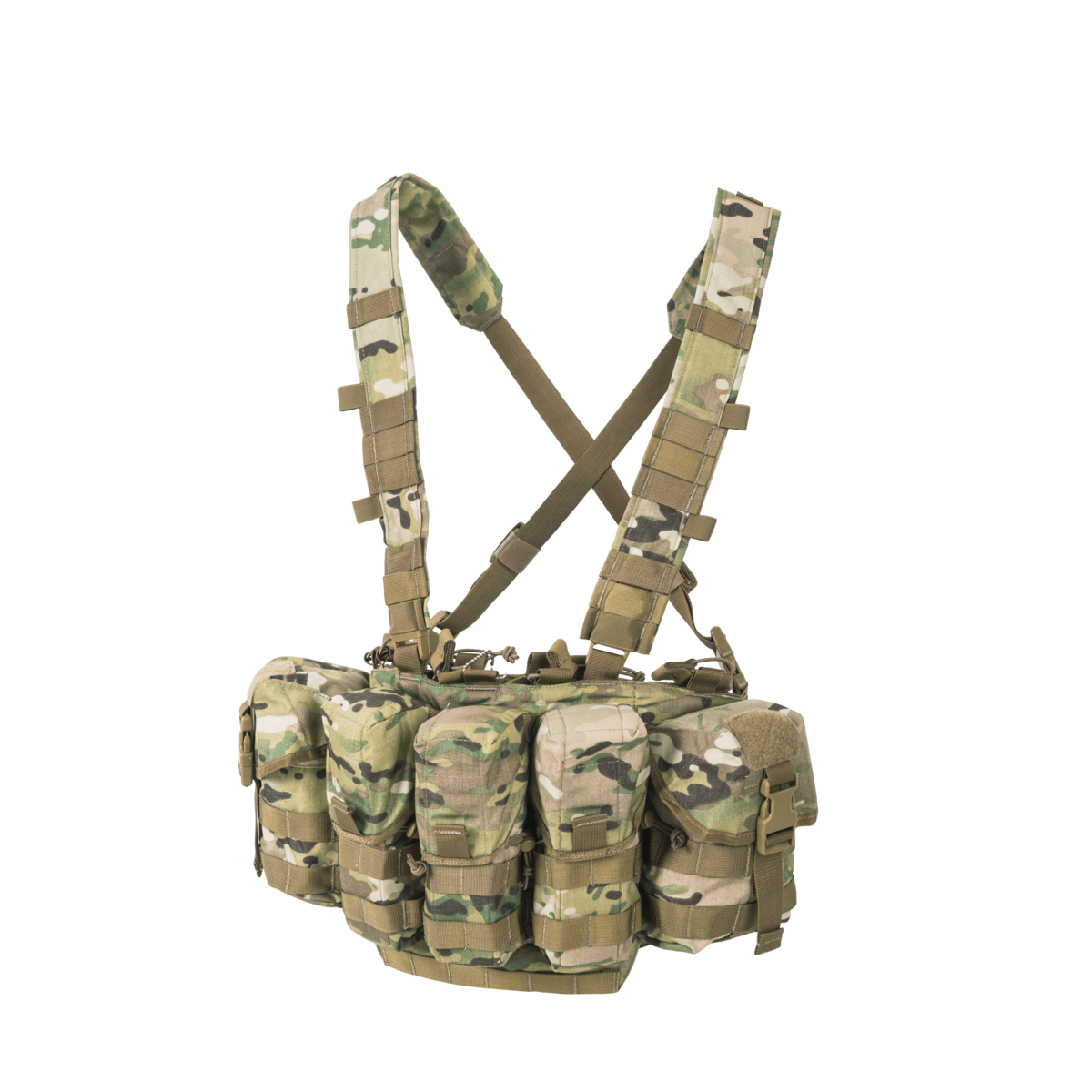 Sistem Tactic Chest Rig Helikon-Tex MultiCam cu Compartimente Modulare
