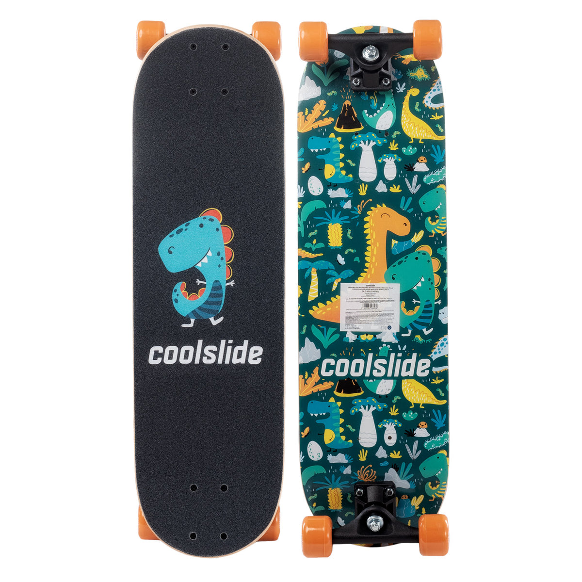 Skateboard Copii OLO YB Coolslide Verde – Lemn de Arțar, Roți PVC 55 mm - poza 1