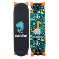 Skateboard Copii OLO YB Coolslide Verde – Lemn de Arțar, Roți PVC 55 mm - poza 1