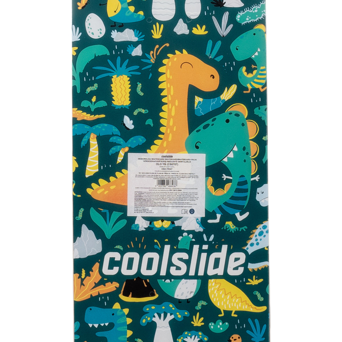 Skateboard Copii OLO YB Coolslide Verde – Lemn de Arțar, Roți PVC 55 mm - poza 2