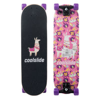 Skateboard Copii Coolslide Roz – Arțar Chinezesc, Roți PVC 55 x 40 mm - poza 1