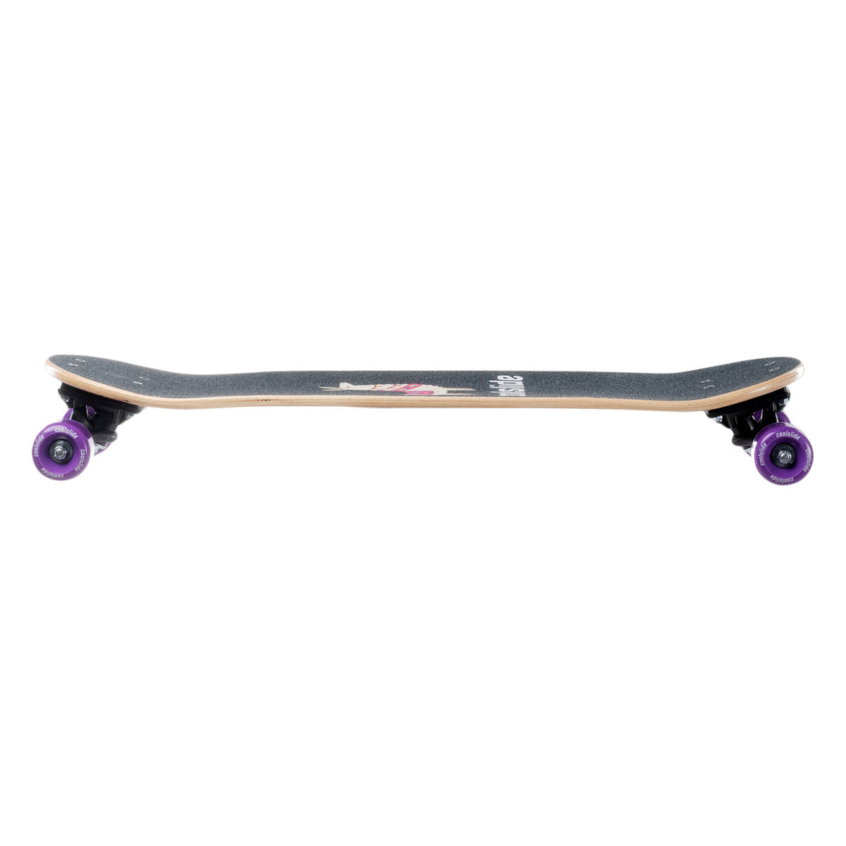 Skateboard Copii Coolslide Roz – Arțar Chinezesc, Roți PVC 55 x 40 mm - poza 3