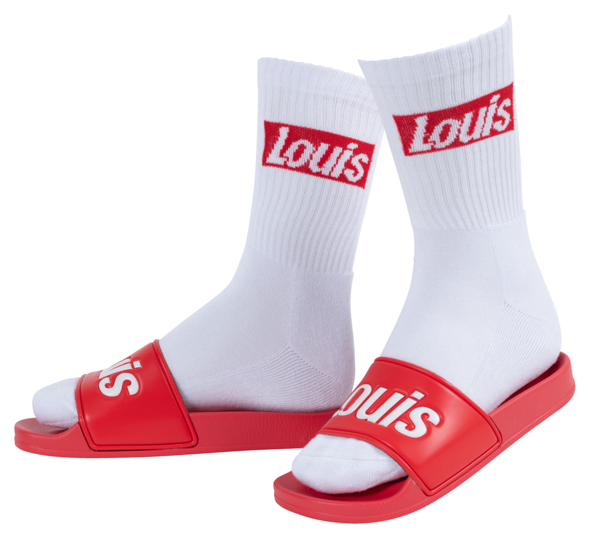 Șlapi Roșii Louis - Confort și Stil la Piscină
