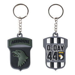 Sleutelhanger 3D PVC 101st Airborne D-Day 44 Subdued Fostex - Simbolul Curajului Tactic