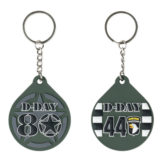 Sleutelhanger 3D PVC D-Day 80 Allied Star Fostex - Spiritul D-Day mereu cu Tine