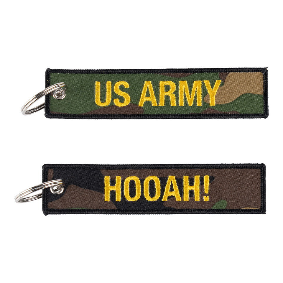 Sleutelhanger Hooah US Army #131 Camuflaj Original - Manifestă Spiritul Militar Autentic