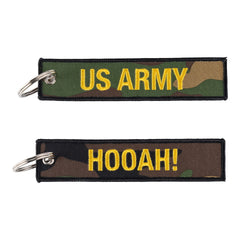 Sleutelhanger Hooah US Army #131 Camuflaj Original - Manifestă Spiritul Militar Autentic