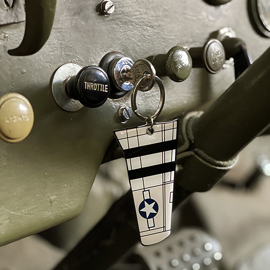 Sleutelhanger P-51 Mustang Wing Metal - Simbolul Libertății Aeriene