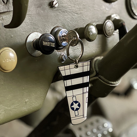 Sleutelhanger P-51 Mustang Wing Metal - Simbolul Libertății Aeriene