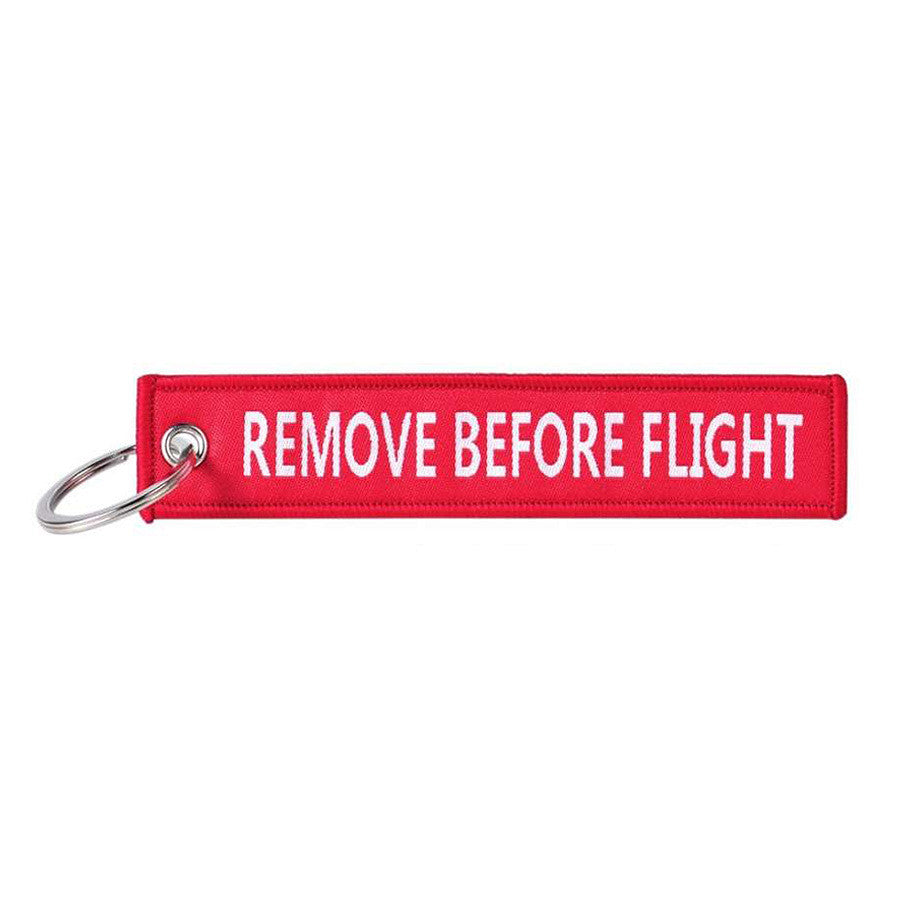 Sleutelhanger Remove Before Flight (2-zijdes) Diverse - Mesaj Iconic de Pregătire