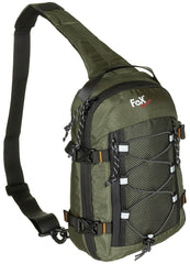 Sling Bag Compact Sling Oliv FoxOutdoor - Bretea Căptușită, Ambidextru