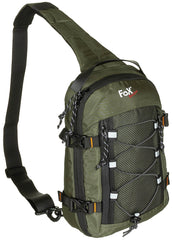 Sling Bag Compact Sling Oliv FoxOutdoor - Bretea Căptușită, Ambidextru