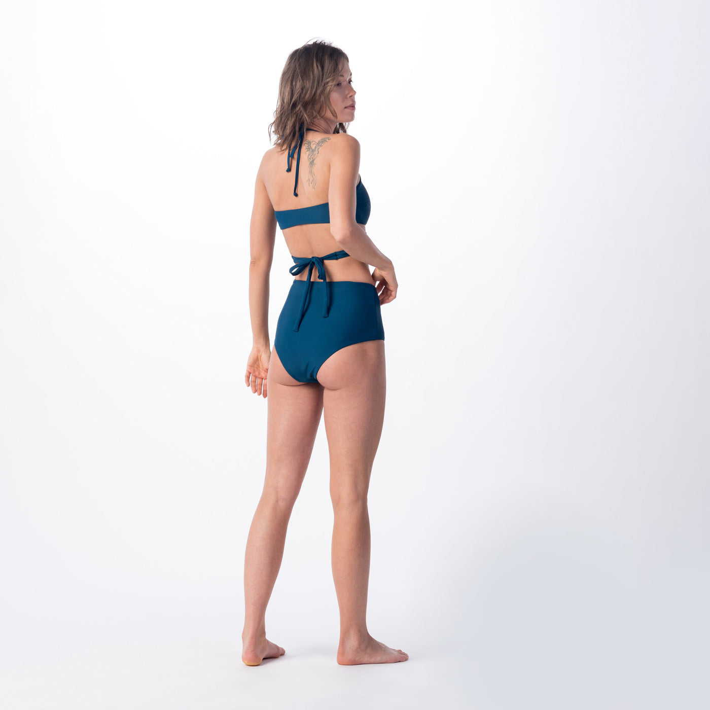 Slip Bikini Palima Bottom AQUAWAVE - Talie Înaltă, Rezistent la Clor - 4