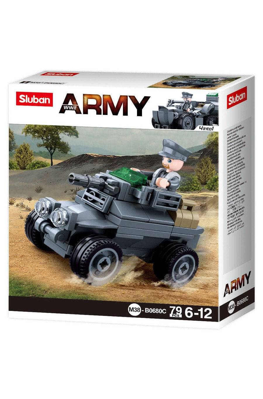 Sluban German Army Armored Car M38-B0680C