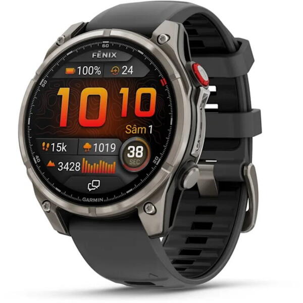 Smartwatch Fenix 8 Pro Garmin - AMOLED, Safir, Titan, Multisport - 1