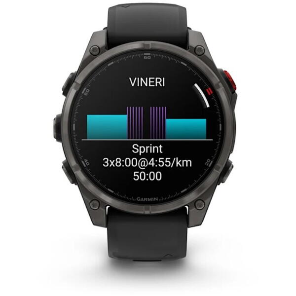 Smartwatch Fenix 8 Pro Garmin - AMOLED, Safir, Titan, Multisport - 9