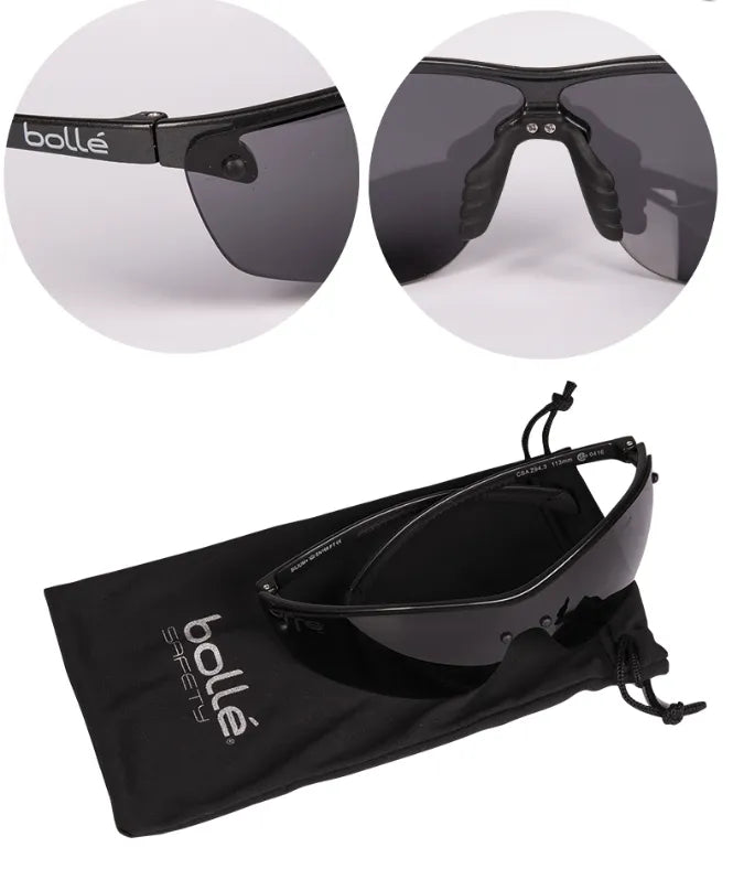 Smoke Safety Goggles Bollé® 'SILIUM+' – Ochelari de Protecție Ultra-Ușori și Rezistenți