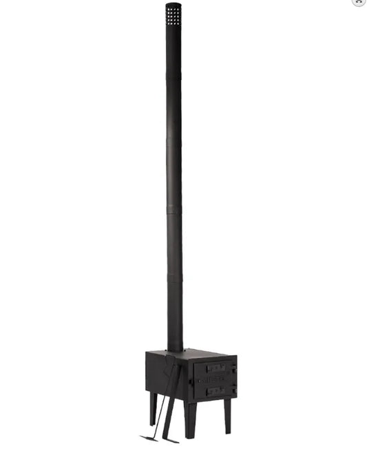 Sobă de Cort Completă MIL-TEC® – 16,5 kg, Oțel Carbon, Ușor de Transportat și Asamblat