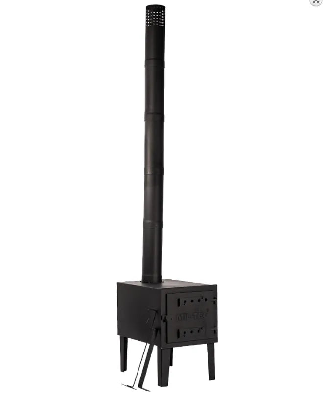 Sobă de Cort Completă MIL-TEC® – 31,7 kg, Dimensiuni Mari, Putere Maximă pentru Teren