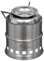 Sobă Pliabilă "Forest" Inox FoxOutdoor - 410g, Dim. 8x13 cm