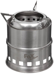 Sobă Pliabilă "Forest" Inox FoxOutdoor - 410g, Dim. 8x13 cm