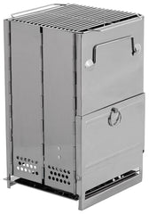 Soba Racheta Raketenofen Inox FoxOutdoor - Pliabila, Combustibil Solid