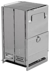 Soba Racheta Raketenofen Inox FoxOutdoor - Pliabila, Combustibil Solid