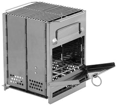 Sobă Raketenofen FoxOutdoor - Pliabilă, Inox