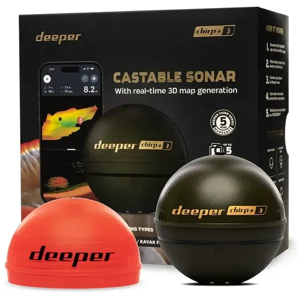 Sonar Smart CHIRP+ 3.0 Deeper - Scanare Detaliată, GPS Integrat - 1