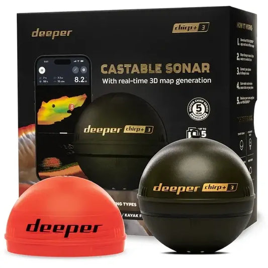 Sonar Smart CHIRP+ 3.0 Deeper - Scanare Detaliată, GPS Integrat - 1